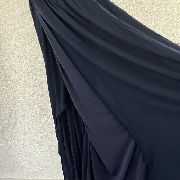 Show Me Your Mumu Kendall Maxi Dress Small Rich Navy Crisp NWT - Picture 5 of 11